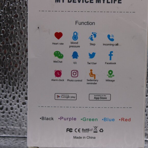 227253- Black Smart Watch Men & Women:Water Proof, Counts Steps,Heart Rate,&more - Picture 3 of 4